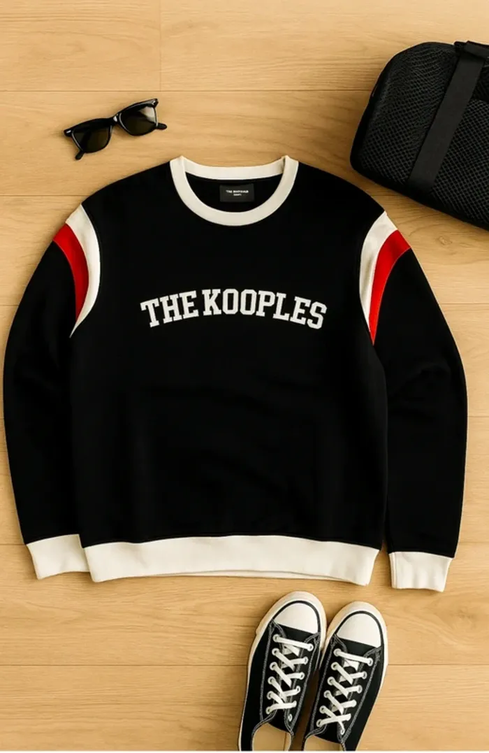 Sweat The Kooples Noir/ Blanc et Rouge