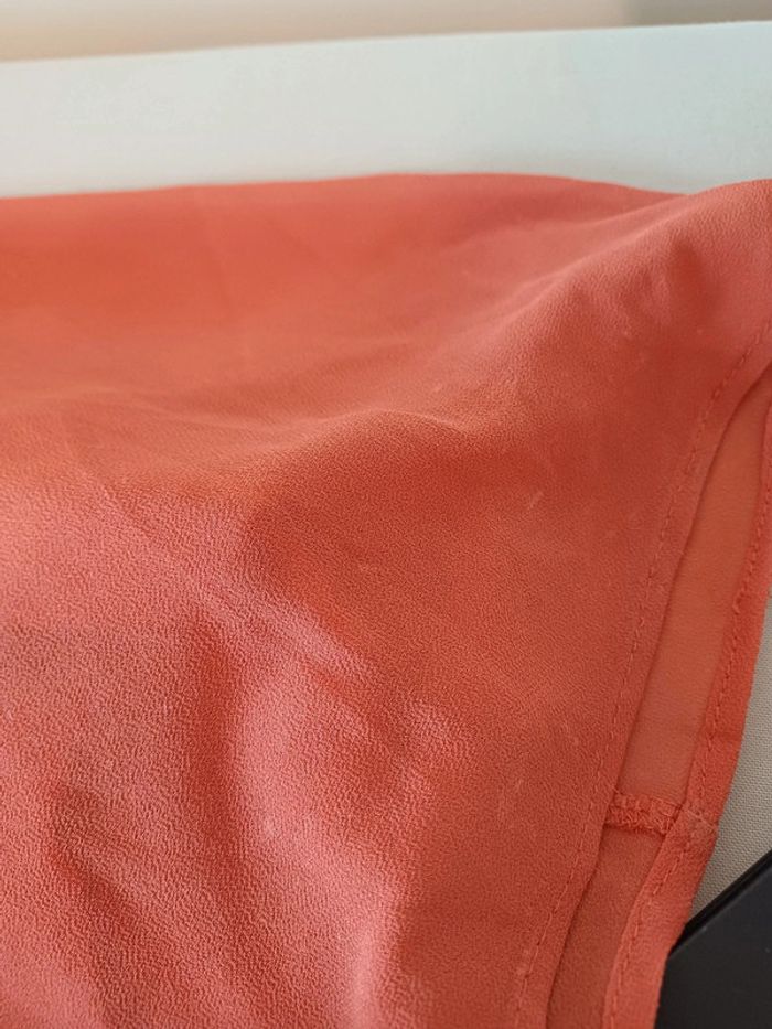 Robe longue rouille/corail de soirée/cocktail Eva & Lola taille S 36 - photo numéro 11