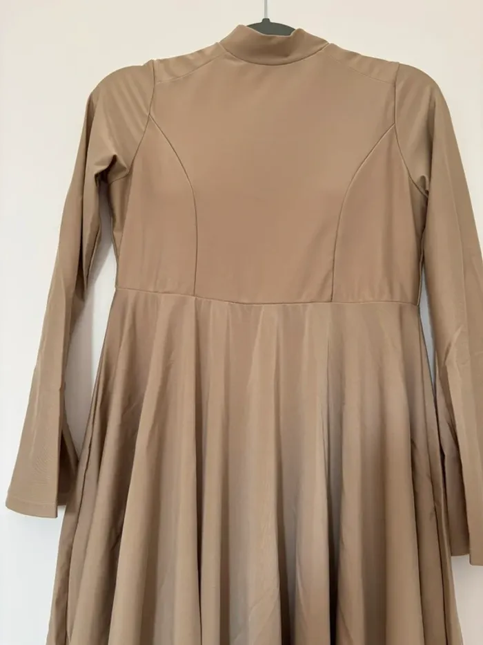 Burkini beige taille S + turban neuf - photo numéro 3