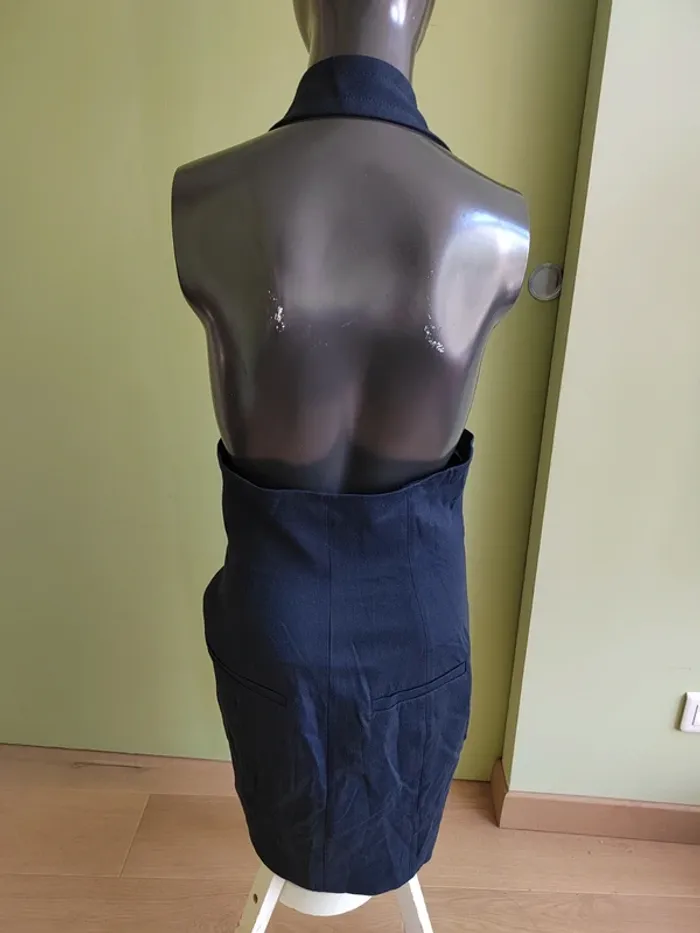 Robe bleu marine à bretelles Sonia by Sonia Rykiel t. 40 - photo numéro 6