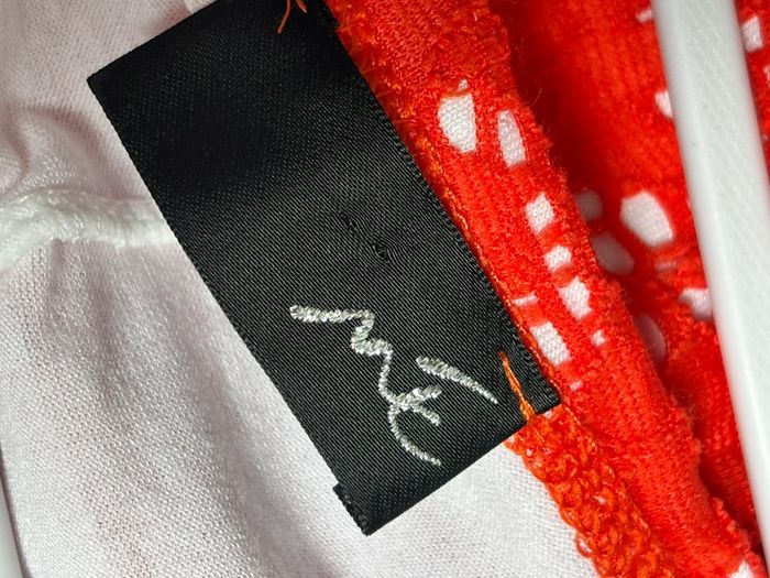 Robe orange rouge broderie mé Paris - photo numéro 9