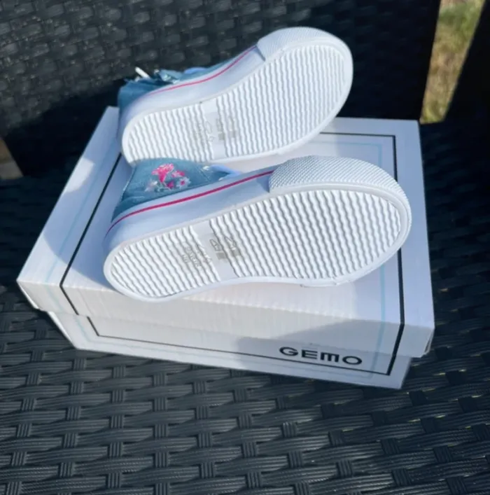 Baskets montantes, fille neuve, taille 20 gemo - photo numéro 3