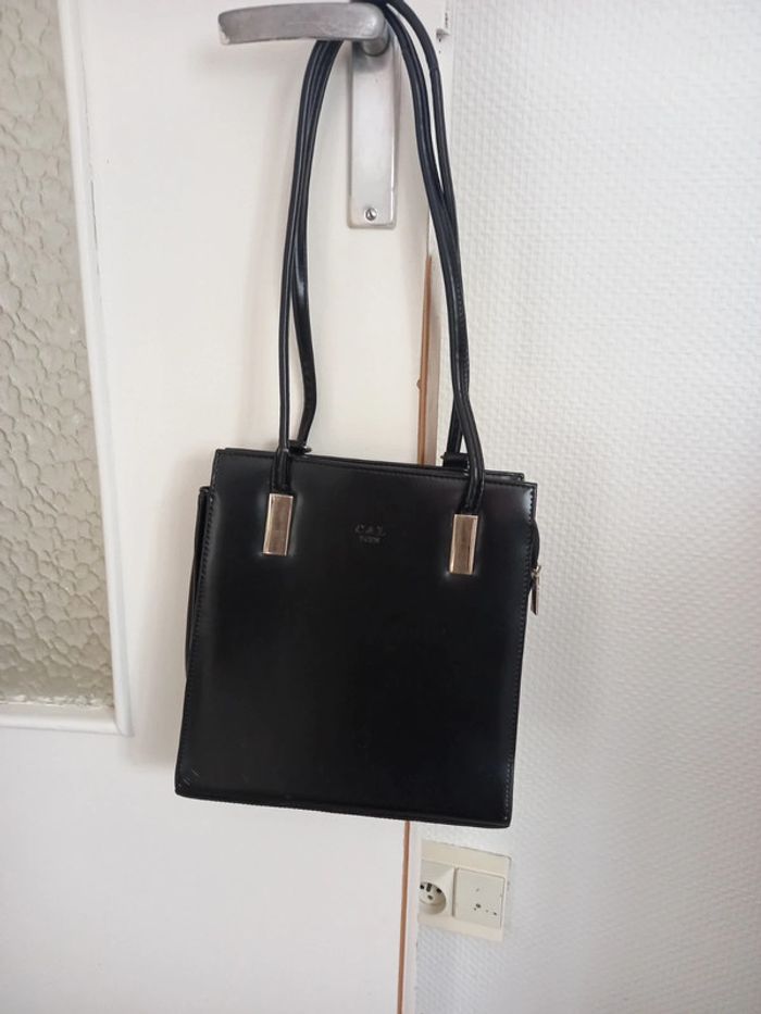 Sac cuir noir - photo numéro 2