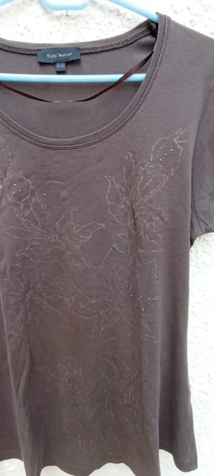 Tee-shirt shirt femme taille 46/48 Kiabi - photo numéro 3