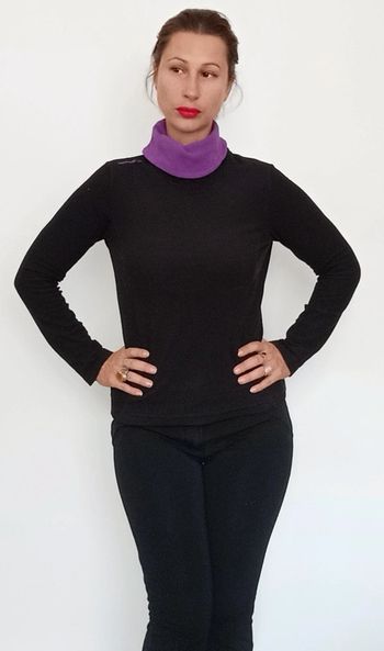 Pull polaire col roulé Quechua