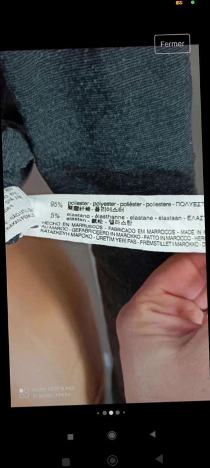 Tee shirt gris  taille  M zara trafaluc - photo numéro 6