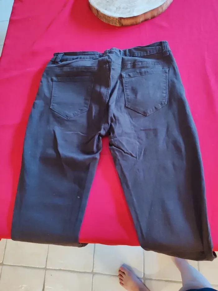 Jean's taille haute marque zed jean's taille 42 - photo numéro 3