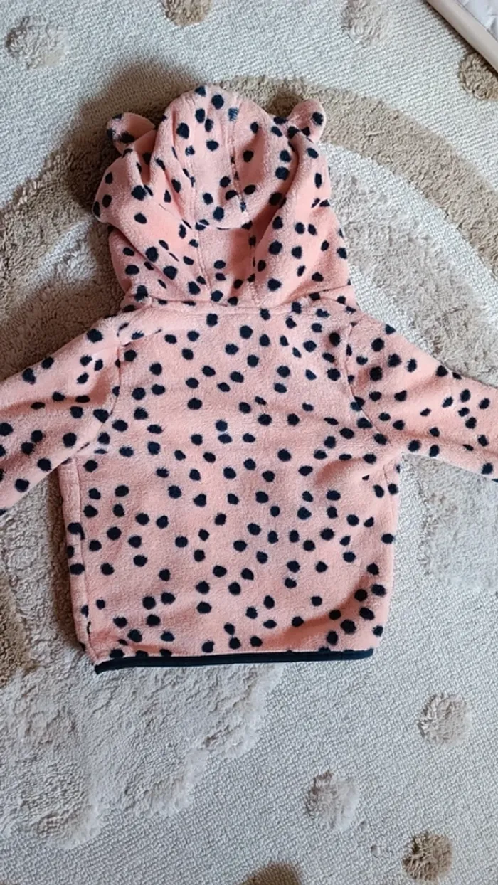 Veste pilou pilou polaire chat lupilu 18-24 mois - 86-92cm - photo numéro 2