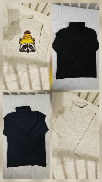 Lot de 4 t-shirts col roulé 5 ans
