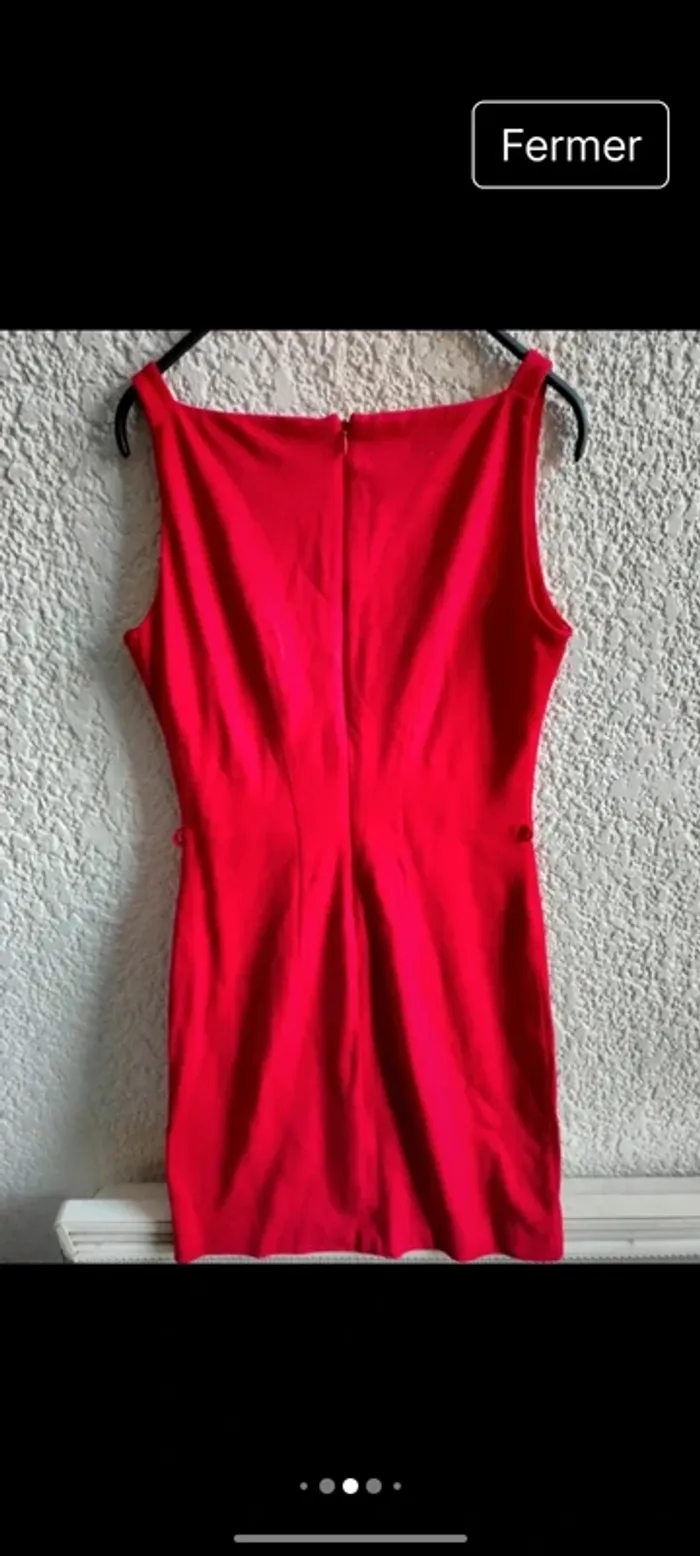 Robe rouge courte mango T M - photo numéro 2