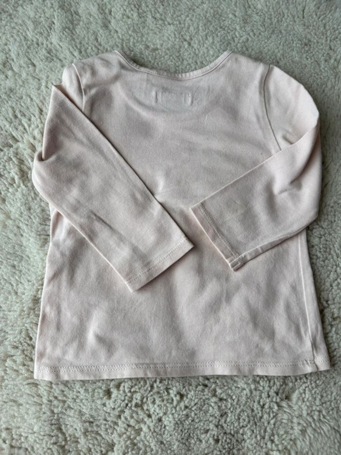 Lot 9 t-shirts manche longue bébé fille 6 mois- kiabi-ikks ect- très bon état - photo numéro 13