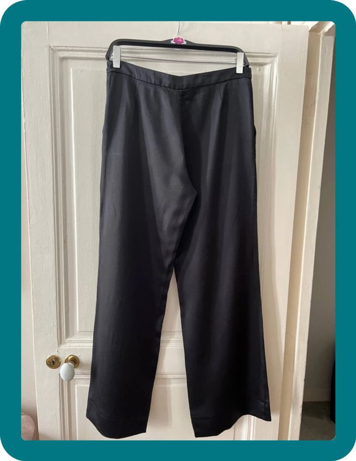 Pantalon casual effet satin vintage taille 38 - Anne Fontaine - photo numéro 3