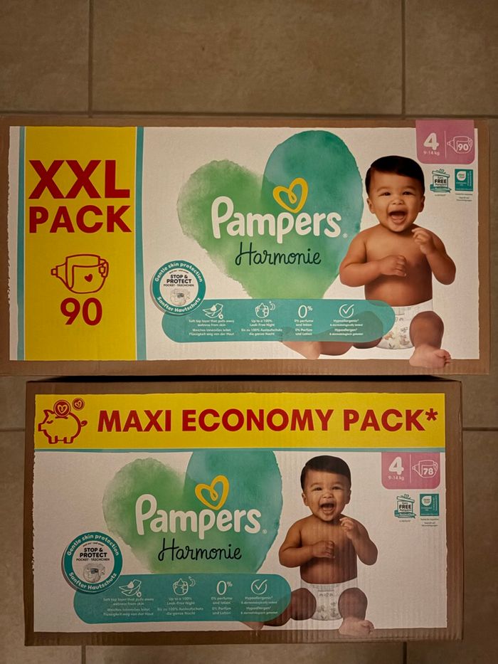 Couches Pampers Harmonie Taille 4 Neuf