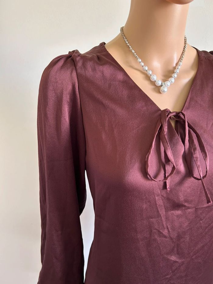 Robe figue neuve à manches longues Naf Naf taille 38 (valeur 60€) - photo numéro 5