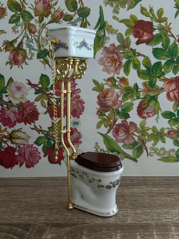 WC, miniature pour maison de poupée