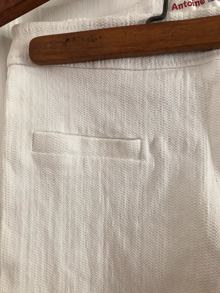 Pantalon stretch blanc vintage - photo numéro 4