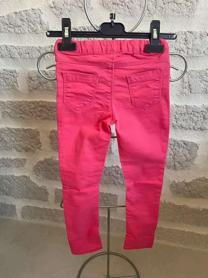 Pantalon jeans slim fille rose 6 ans in extenso - photo numéro 3