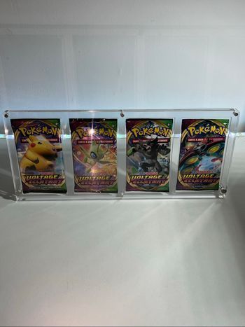 Protection acrylique pour Artset 4 x boosters Pokémon