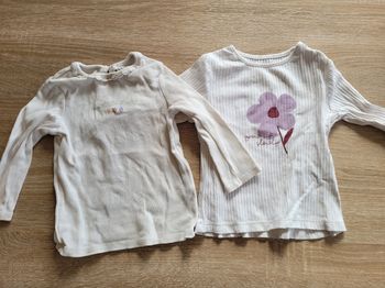 Lot 2 t-shirt manches longues 