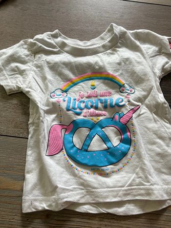 T-shirt licorne d’Alsace 2 ans
