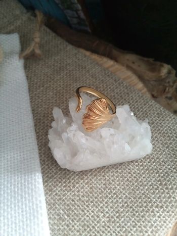 Bague bohème feuille Ginko