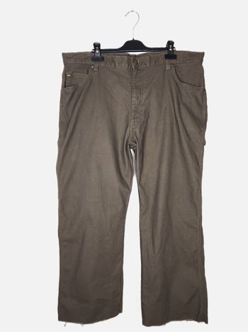 Pantalon Carpenter Dickies Homme Kaki Taille 48 (W38) Ourlet Brut