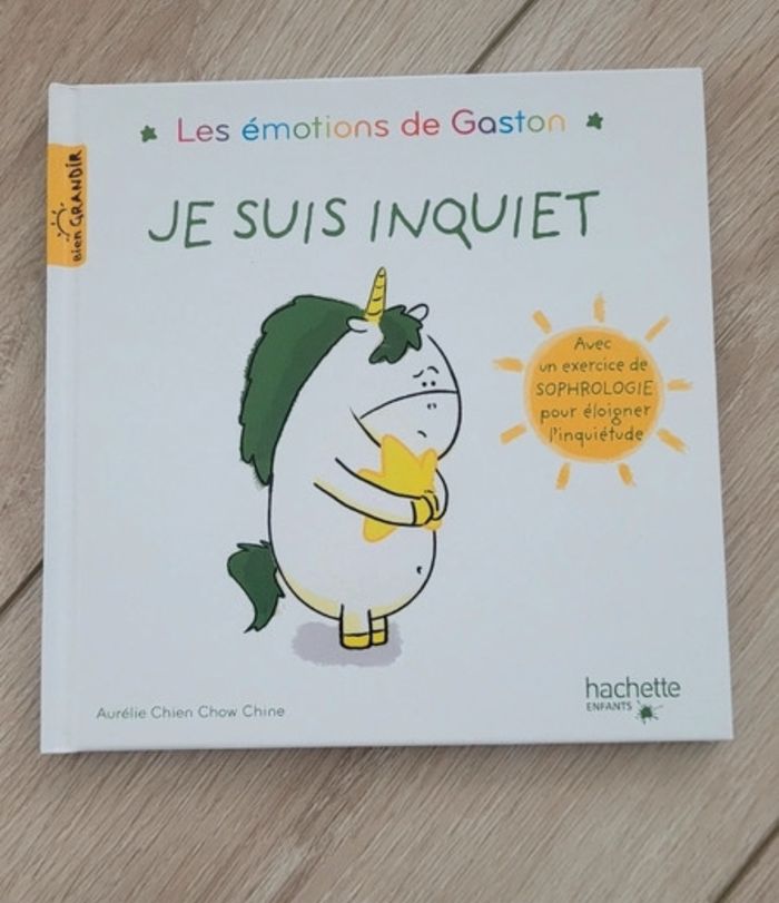 Livre les émotions de Gaston je suis inquiet
