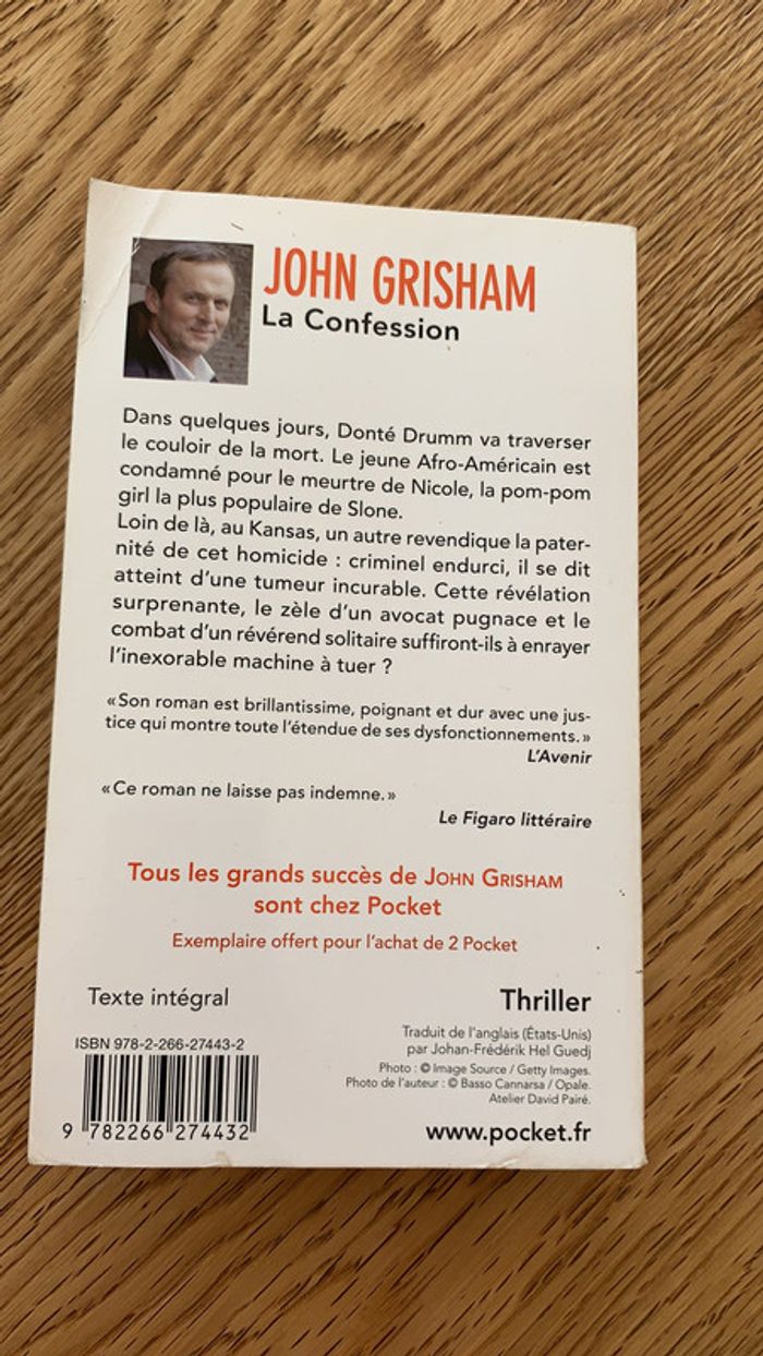 « La confession » John Grisham - photo numéro 2