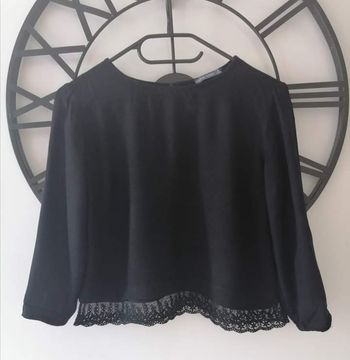 Blouse noire Bershka T.XS