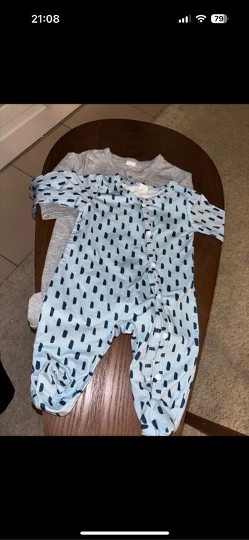 Lot de 2 pyjamas bébé mixte
