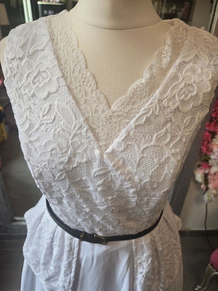 Robe retro vintage annes 50/60 élégant taille M+ ceinture - photo numéro 5