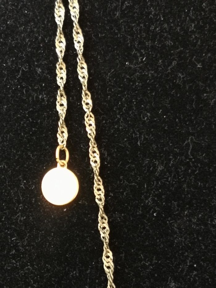 Sautoir chaîne torsadée et perles à facettes - photo numéro 5