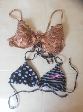Lot 2 hauts maillots de bain T40