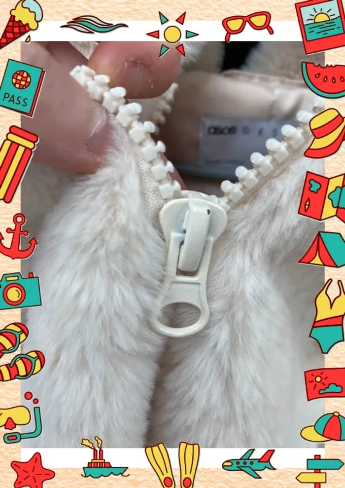 Veste à capuche courte fausse fourrure asos - photo numéro 6