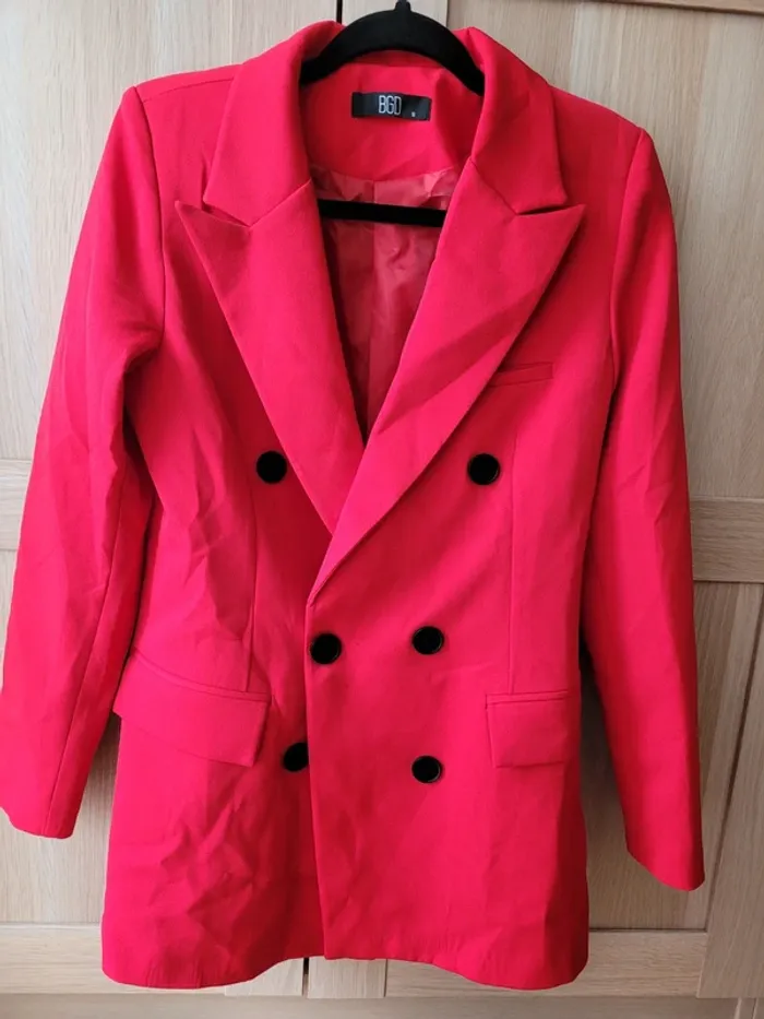 Veste rouge blazer