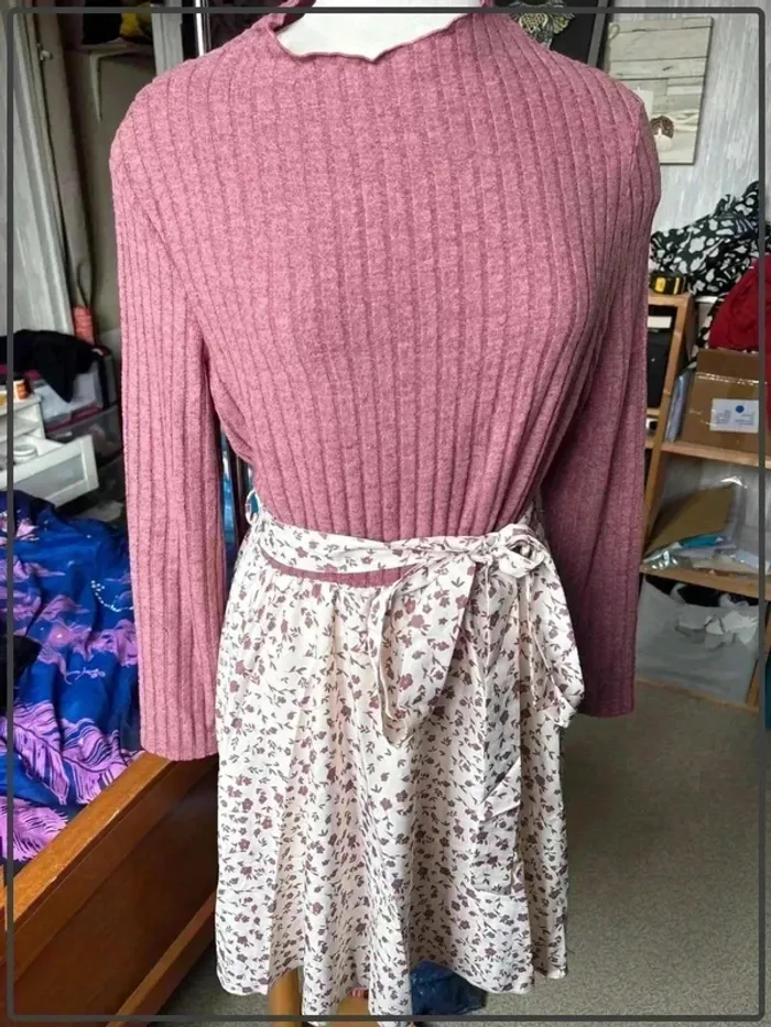 Robe manche longue taille 46