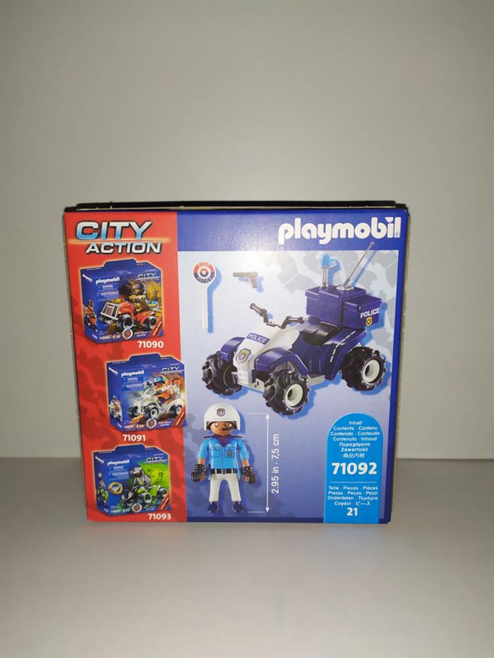 Figurine Playmobil city action pull back motor promo pack 21 Pc 71092 neuf en boite - photo numéro 2