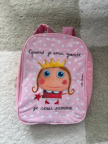 Sac à dos quand je serai grande je serai princesse Isabelle kessedjian