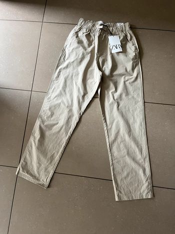 Pantalon fin beige Zara garçon 12 ans