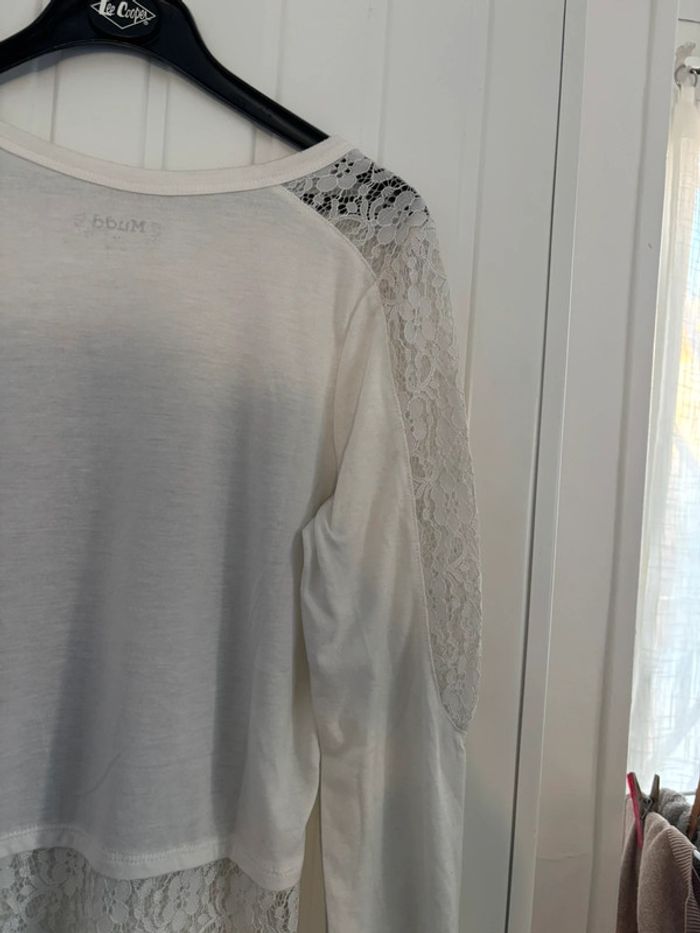 Tee-shirt manche longue dentelle Mudd XS - photo numéro 9