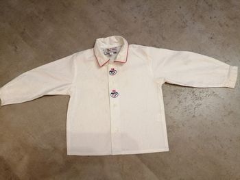 Chemise manches longues blanche 18 mois/2 ans Doggy Band