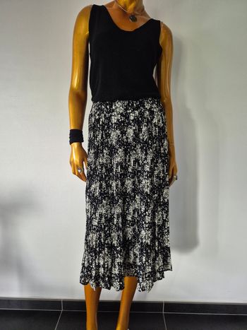 Jupe Longue Femme Noire et Blanche Taille L/40