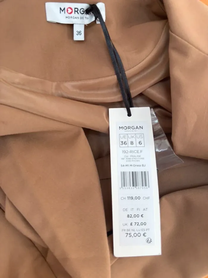 🤎 Robe camel style saharienne – Morgan – T36 Neuve avec étiquette - photo numéro 15
