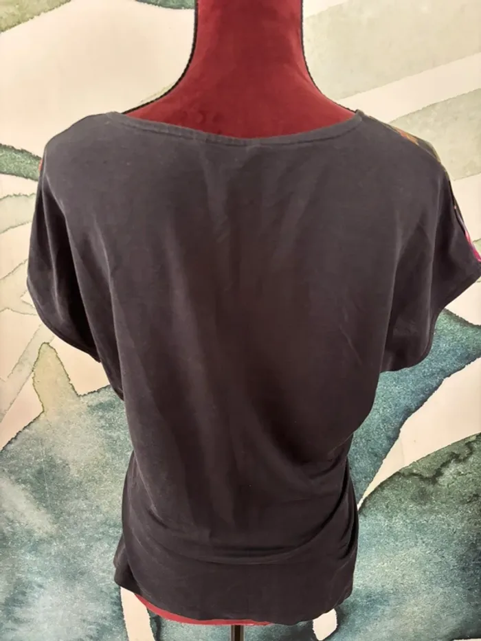 T shirt top camaïeu tropical femme - photo numéro 4