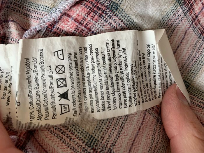 Chemise à carreaux rouge - photo numéro 5