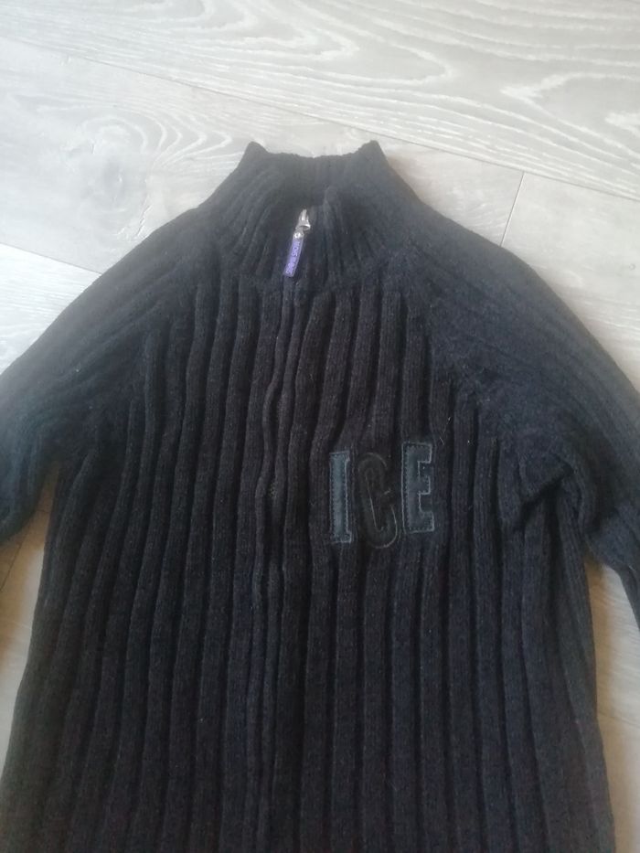 🌸Gilet côtelé noir zippé Taille 12 ans Neuf 🌸 - photo numéro 2