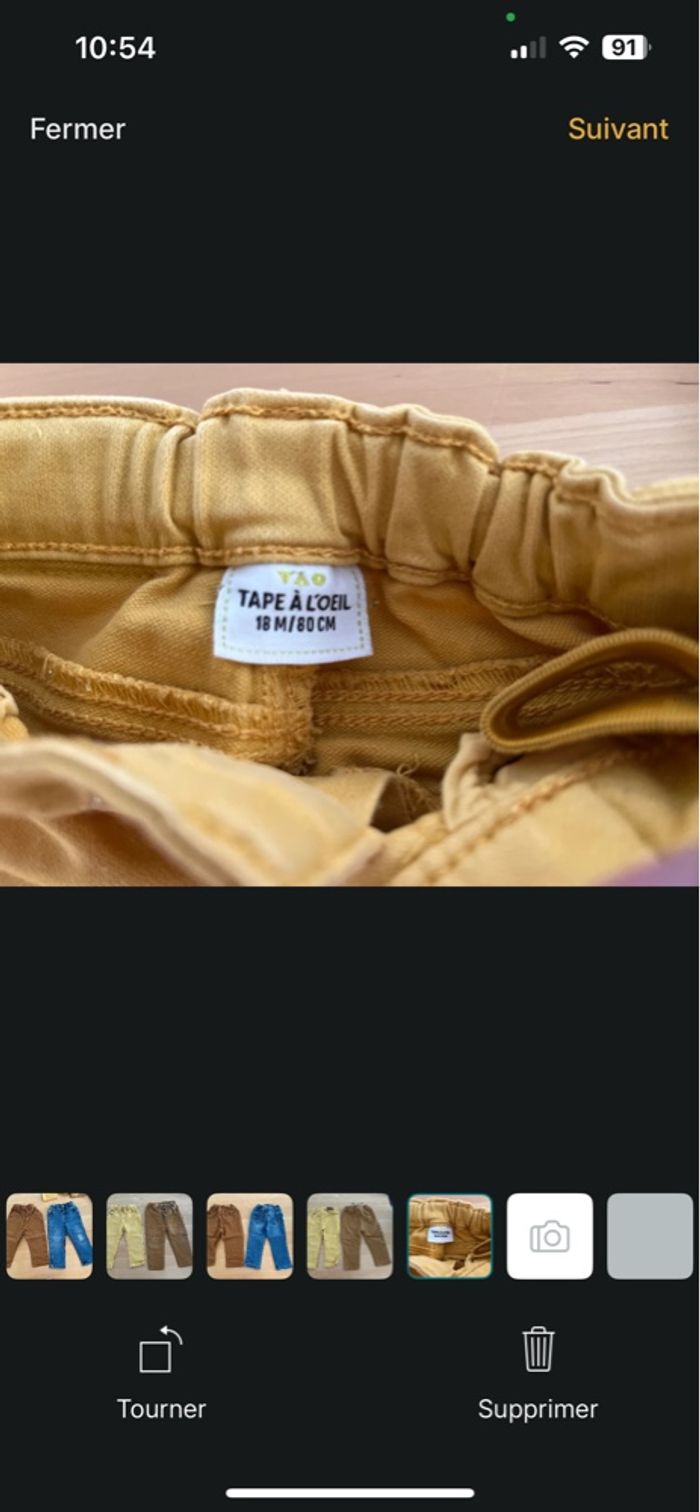 Lot de 4 pantalons 18 mois - photo numéro 6