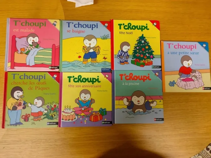 Lot de 7 T'choupi