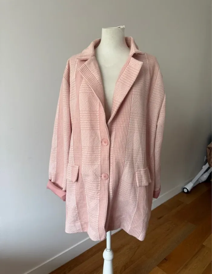 Veste blazer tendance XL/42 rose