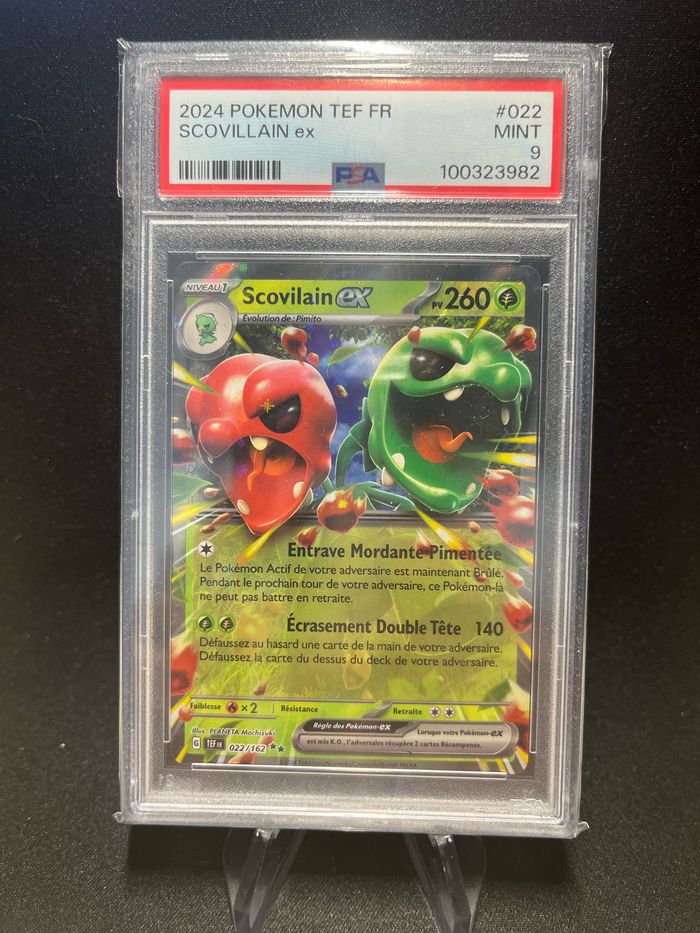 Carte Pokémon Scovillain EX 022/162 PSA 9 - photo numéro 1